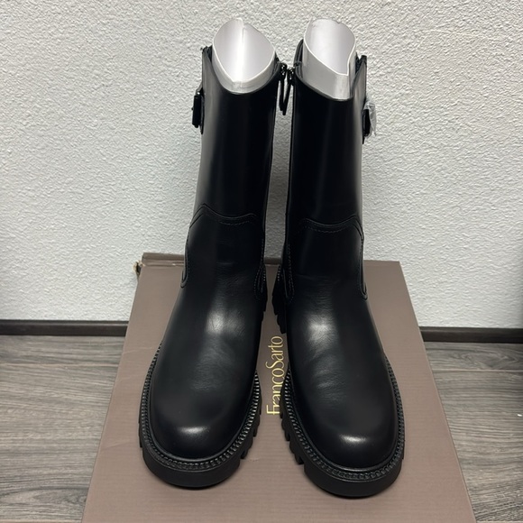 Franco Sarto Brina Mid Calf Lug Bottom Boot - Picture 6 of 9